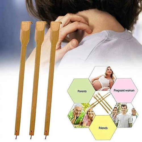 Bamboo back scratcher long - back,