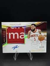 2024-25 Immaculate Premium GAME WORN Patch Auto Fred Van Fleet Gold 10/10 ?