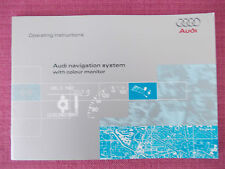 AUDI NAVIGATION SAT NAV (COLOUR MONITOR) SYSTEM HANDBOOK. 80 TT A3 A4 S4 (AN 33)