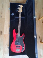 Shine base guitar and case