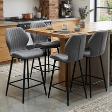 Linen Kitchen Bar stool Set of