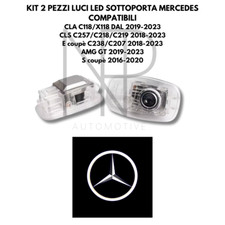 ✅ SET PROIETTORI LOGO LUCI LED COMPATIBILI SOTTOPORTA LOGO MERCEDES CLA CLS E ✅