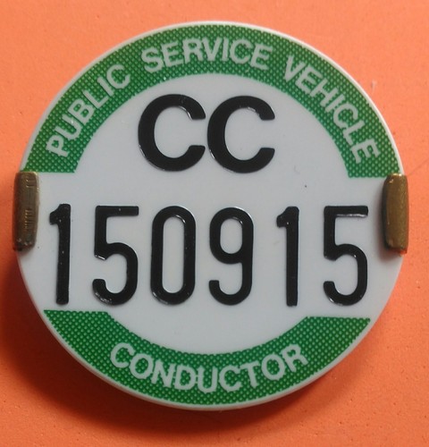 Psv bus conductor badge pcv - bus,