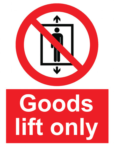 Goods lift only - only, shop