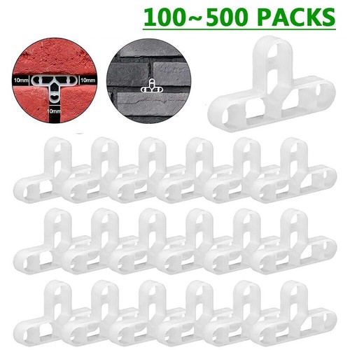 10mm white plastic brick - plastic, t