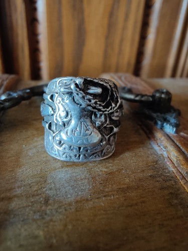 Sterling silver romany saddle - silver,