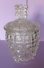 VINTAGE PINEAPPLE GLASS ICE BUCKET MID 20TH CENTURY