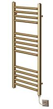 York Designer Brushed Brass Electric Heated Towel Rail – Bathroom Radiator