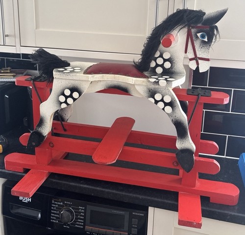 Vintage wooden rocking - wooden, horse