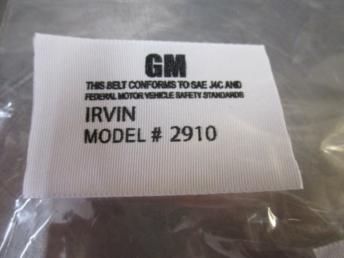 Chevy seat belt - chevy, irvin