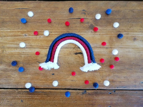 Jubilee macrame rainbow wall - macrame,