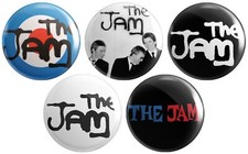 5 x The Jam BUTTON PIN BADGES
