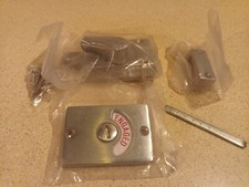 Bathroom Indicator Bolt Vacant Engaged Privacy Toilet Door Lock Polished Chrome