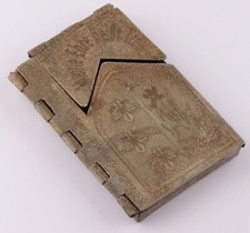 German trench art WW2 Cigarette case WW2 France division Shield Army Coat of arm