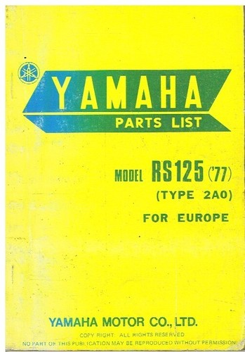 Yamaha rs125 euro - rs125,
