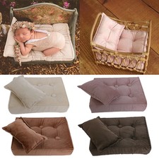 Newborn Photography Props Mini Mattress Cushion Baby Bed Basket Chair Posing Set