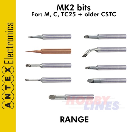 Antex mk2 bits range 7mm - 4.7mm, c