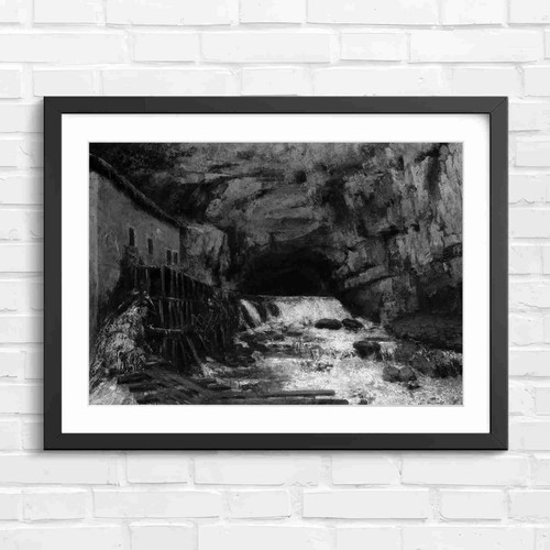 Old mill and - old, waterfall