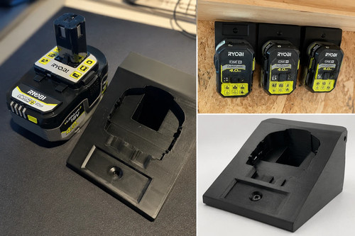 Ryobi battery holder - , wall