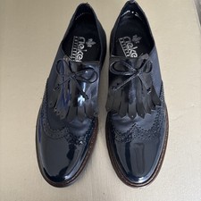Rieker Womens Navy Brogue