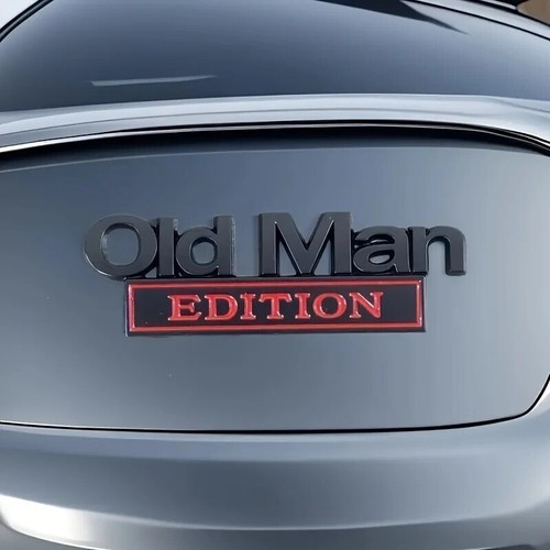 New old man edition nameplate - old,