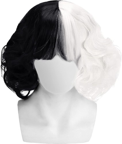 Cruella wavy black white - cruella,