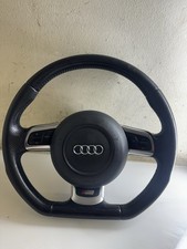 AUDI A3 8P S LINE FLAT BOTTOM STEERING WHEEL WITH AIRBAG 8J0419091G