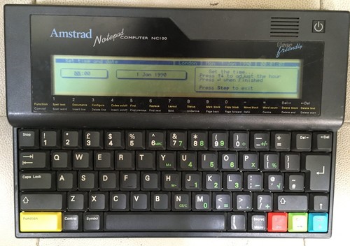 Amstrad nc100 notepad - notepad, personal