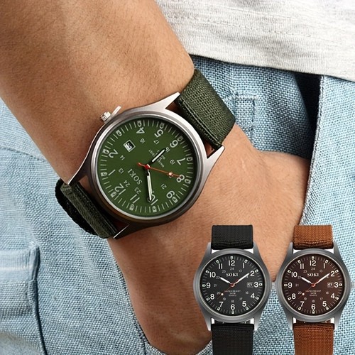 Military army wristwatch - military,