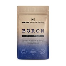Boron 3mg Supplement | 240 Vegan Tablets | Premium | For Healthy Joints & Bones