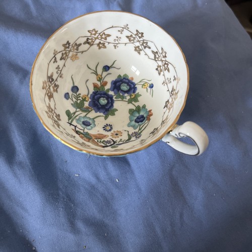 Aynsley turquoise blue - turquoise, flowers