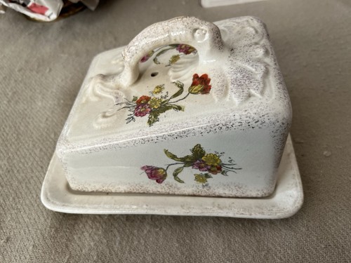 Antique cheese butter dish - antique, cheese/butter