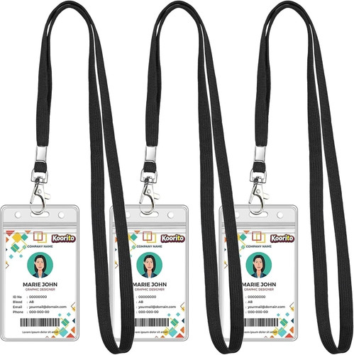 Pack clear badge holder - clear,