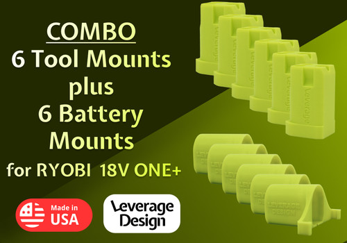 Combo pack ryobi - 6+6, pack: