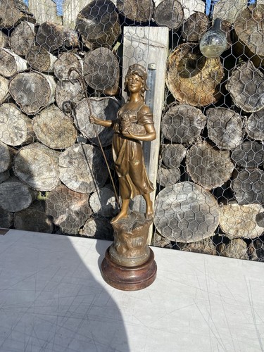Art deco spelter figurine - spelter, by