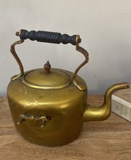Antique Brass Kettle Arts &