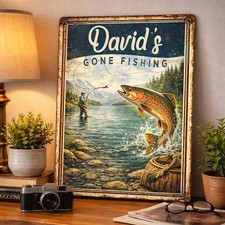 Personalised Fly Fishing Metal