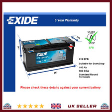 EFB Battery fits LOTUS ECLAT