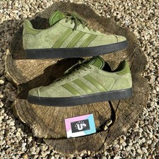 Premium Adidas Gazelle Forest Green Leather Suede UK8 EU42 CM26.5 US8.5 US9.5W