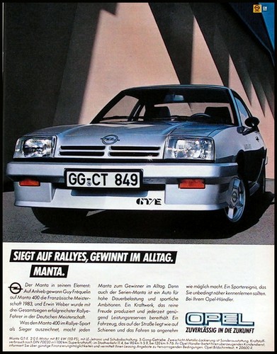 Opel manta e original - manta, b