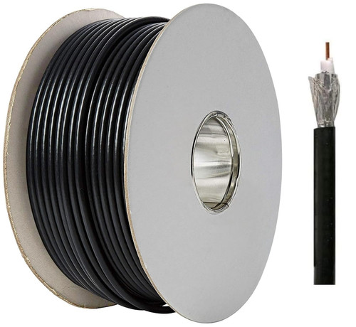 Rg6 black coaxial digital - black,