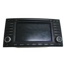 VW TOUAREG 7L (2003 > 11/2006) SAT NAV CD PLAYER STEREO HEAD UNIT (NO CODE)