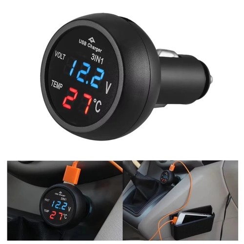 Usb car charger - 12v-24v, led