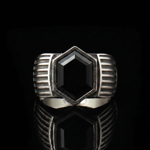 Black onyx hexagon cut - onyx,