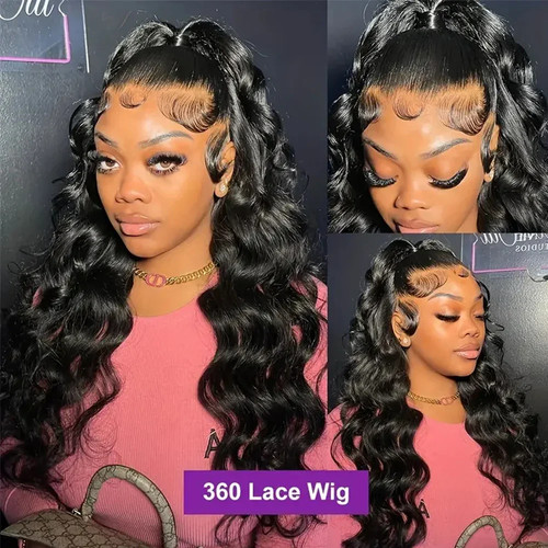 360 full lace front wig - full,