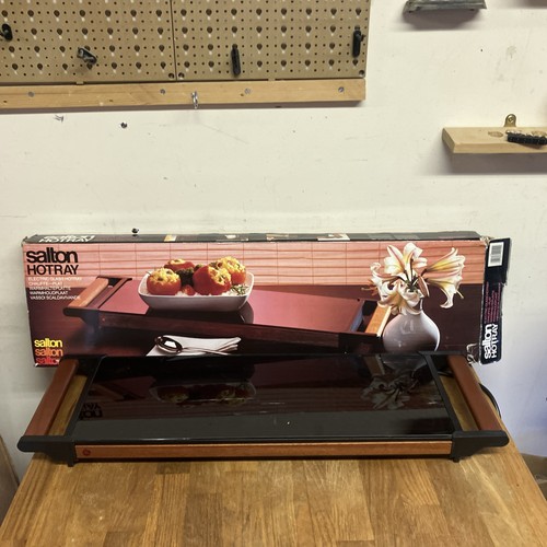 Vintage salton glass hotray - vintage,