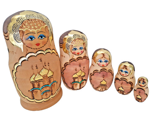 Wooden russian nesting dolls - russian,