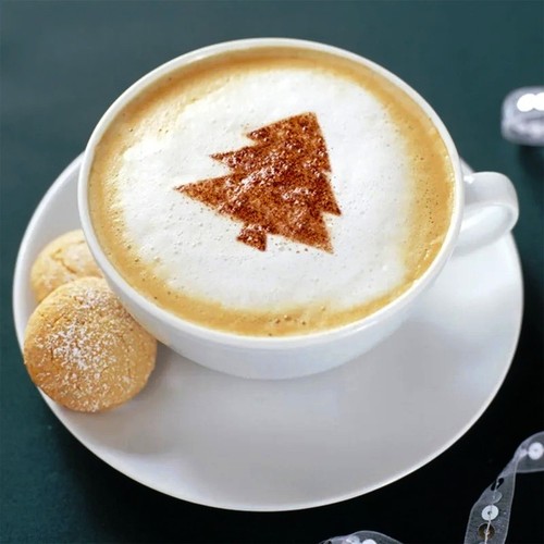 Coffee stencils cappuccino - coffee,