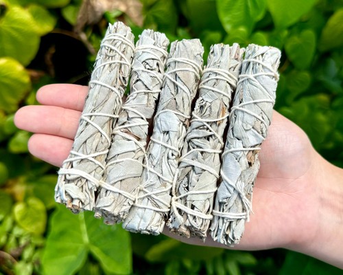 Thin white sage smudge - white,