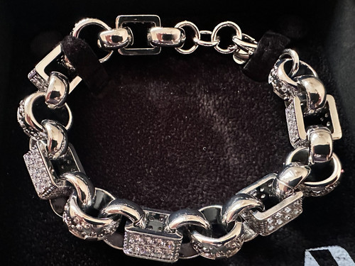 Men diamond gypsy link - diamond,